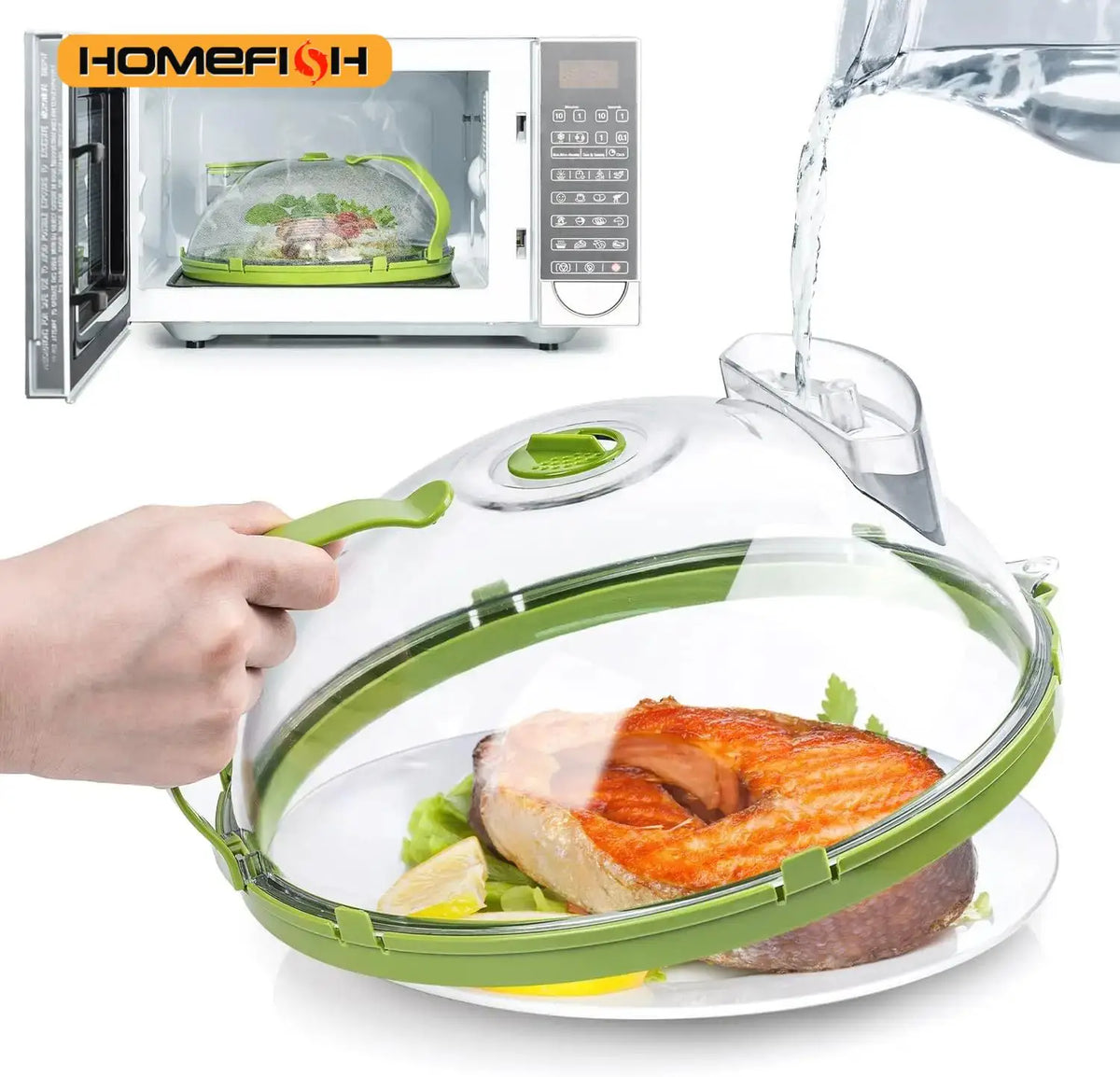 Microwave Food Cover Clear Microwave Splash Guard Steamer