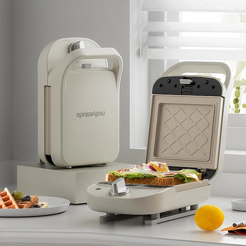 600w Electric Sandwich Maker Waffle Maker Multi-Baker Breakfast