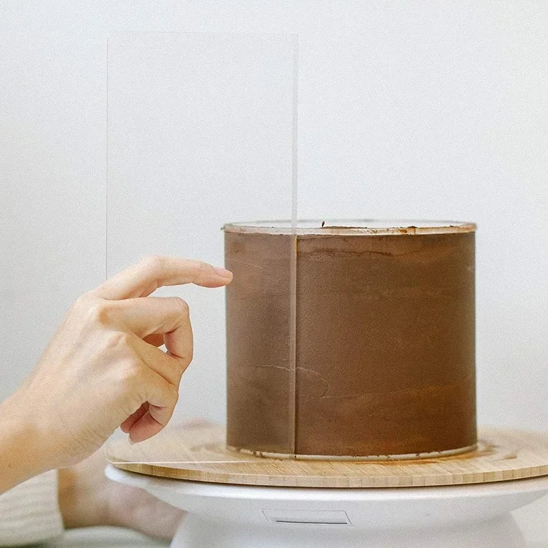 Transparent Cream Scraper Cake Making Scraper Rectangular Acrylic
