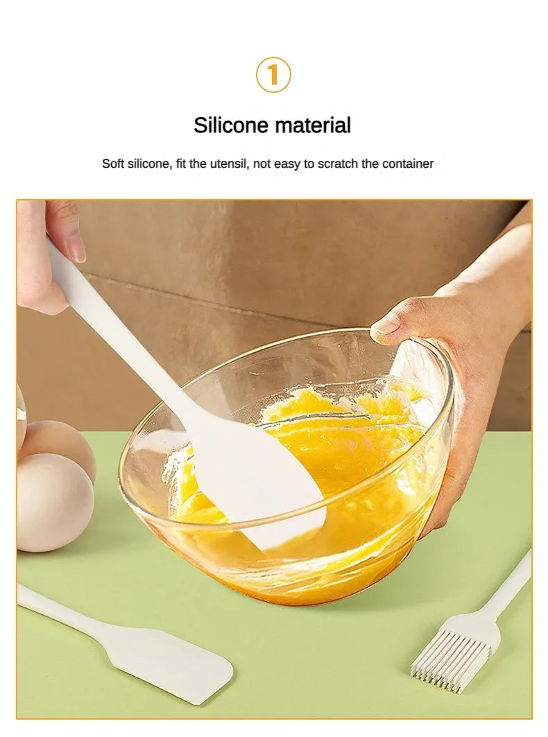 High Heat-Resistant Silicone Spatula One-Piece Seamless Cooking