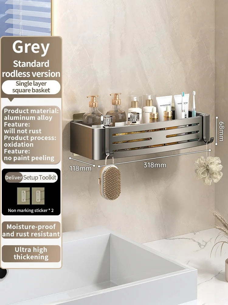 No Need To Drill Walls Installation Aluminum Bathroom