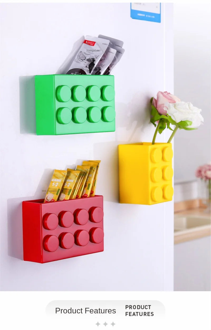 Large Magnetic Fridge Organizer - Plastic Magnetic Storage