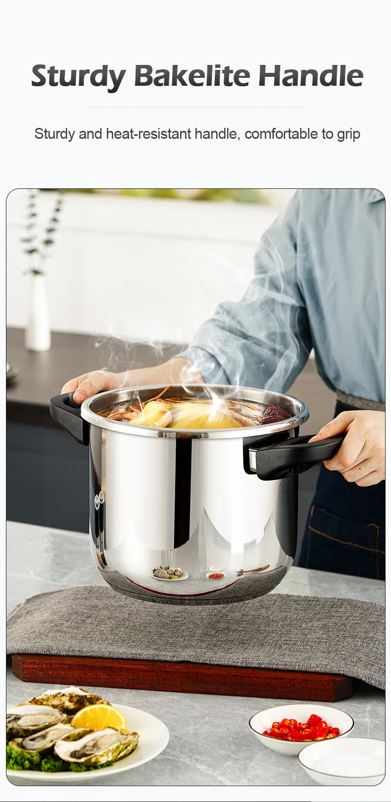 Fenghui 12l 304 Stainless Steel Pressure Cooker Ce