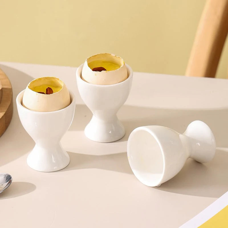 Egg Holder White Egg Cup Holder Hard Soft