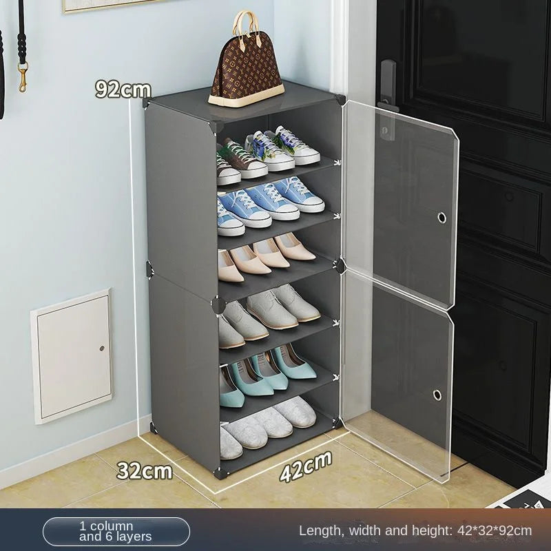 Small-Scale Foldable Cabinets Living Room Multilayer Large Space