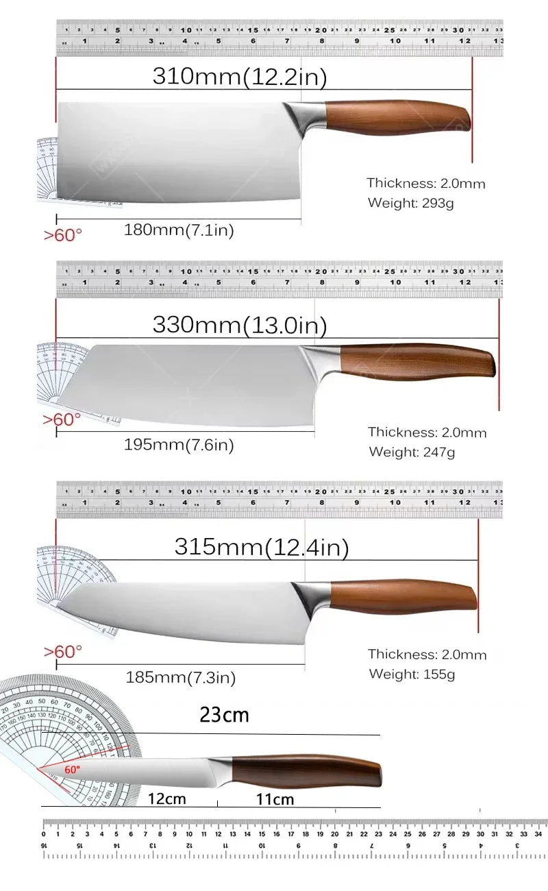 Professional Japanese Knives Santoku Knife Stainless Steel Fish