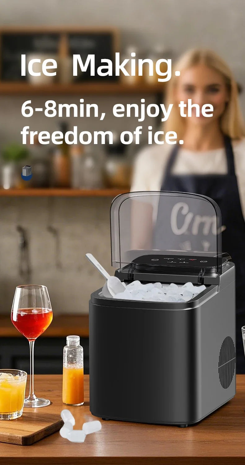 Small Ice Maker Electric 220v Multi-Functional Smart Touch