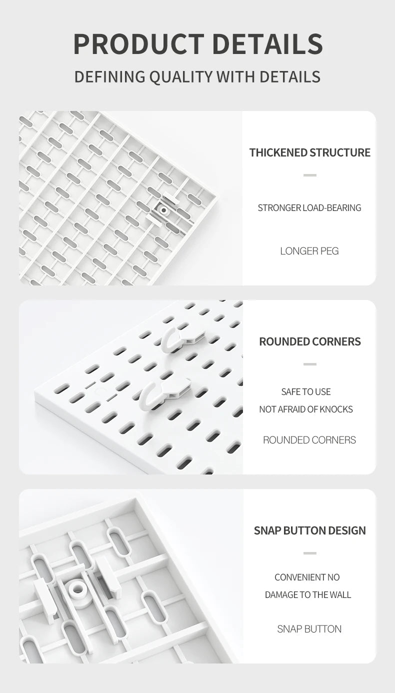 Nordic Pegboard Used Door Wall Garage Storage Display