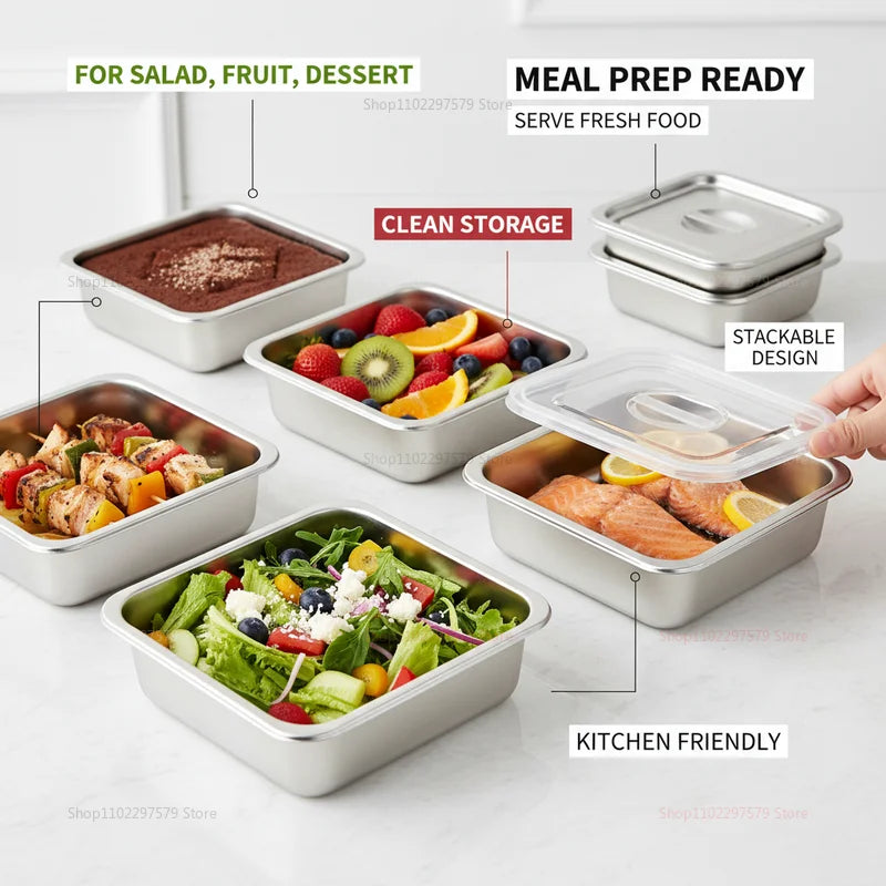 Stainless Steel Plate Lid Food Grade Thickened Food