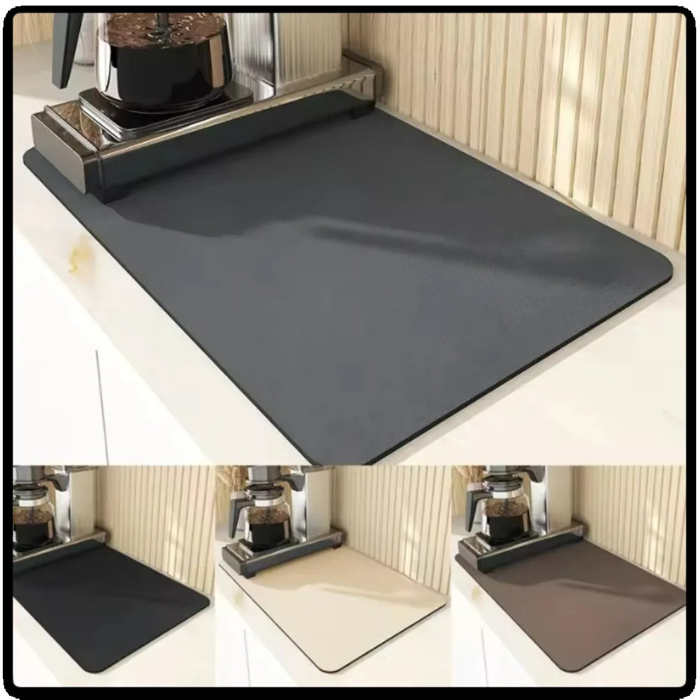 Super Absorbent Tableware Impermeable Drainage Mat Coffee Dish