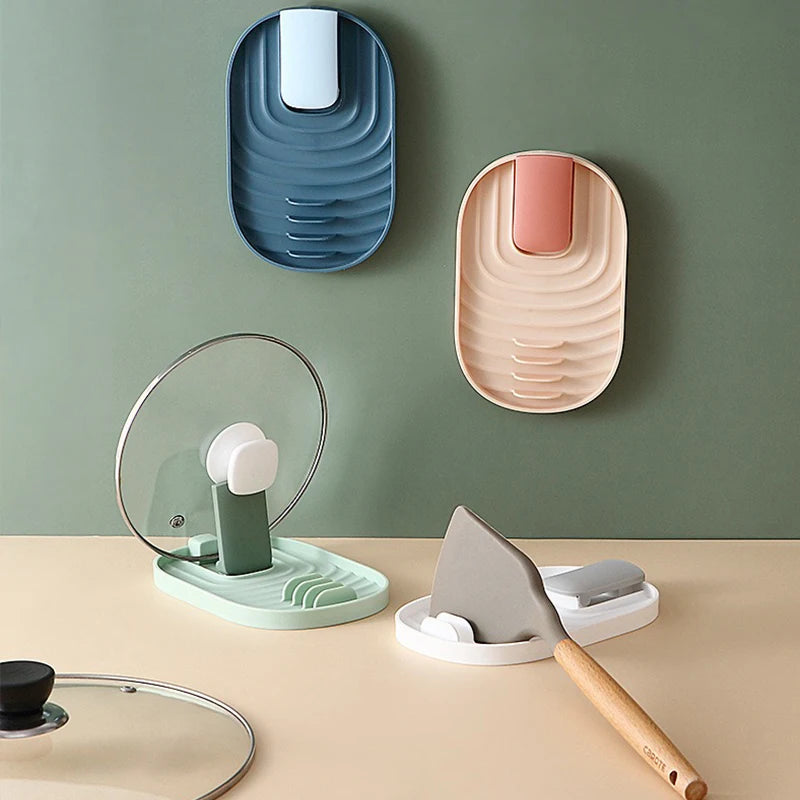1pc Lid Holder Pot Lid Stand Organizer Adjustable