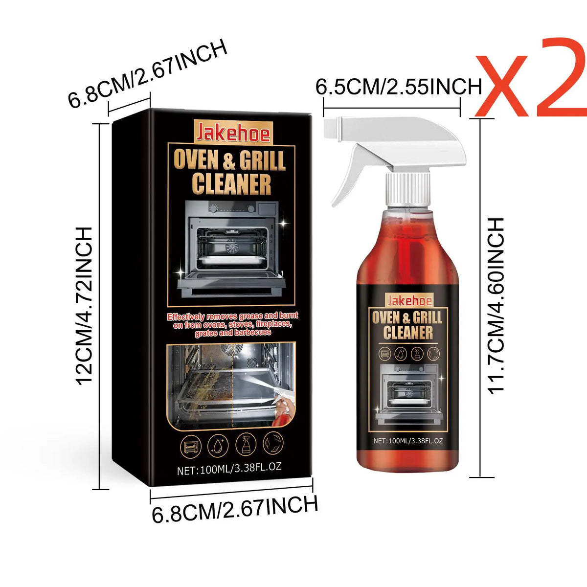 Stove Oven Foam Cleaner Quick Cleaning Inner Wall