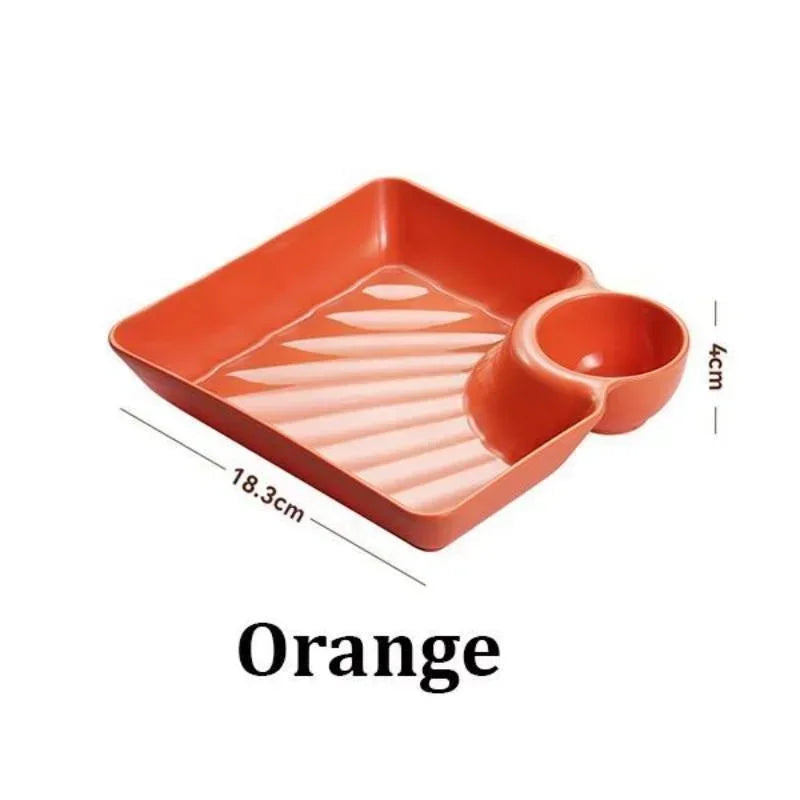 Chips Dip Plates Plastic Serving Platter Dumpling Plate