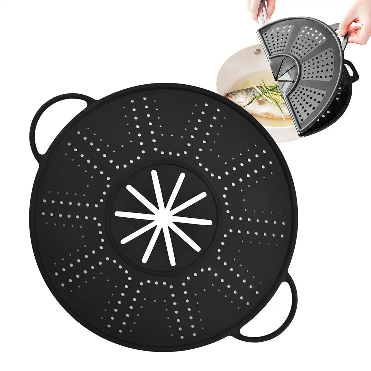 Splash Guard Frying Pan Foldable Splash Guard Dishwasher