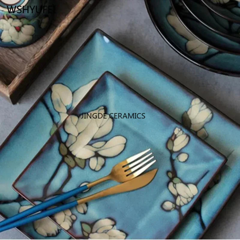 Ceramic Dinner Plate Service Dish Cake Dish Western