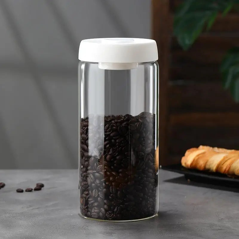 Vacuum Sealed Tank Coffee Bean Glass Sealed Jar