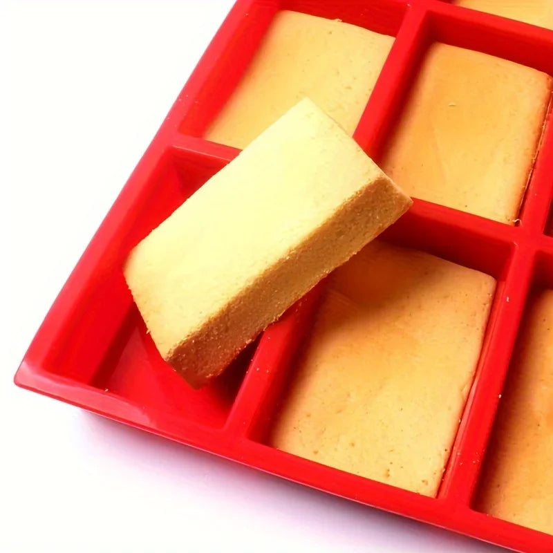 1pc 9-Cavity Silicone Mini Loaf Pan Baking Cake