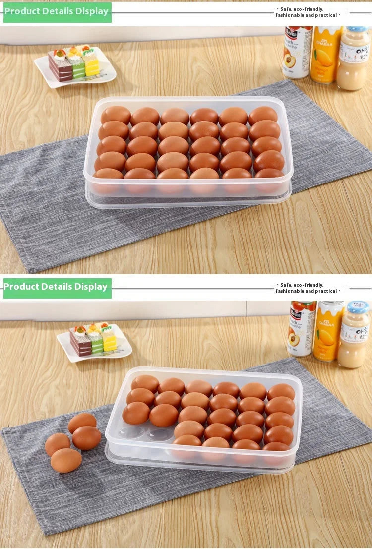 1pcs Simple Egg Box 30-Grid Refrigerator Storage Box
