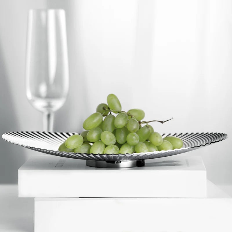 Nordic Luxury Stainless Steel Serving Tray Dish Dining