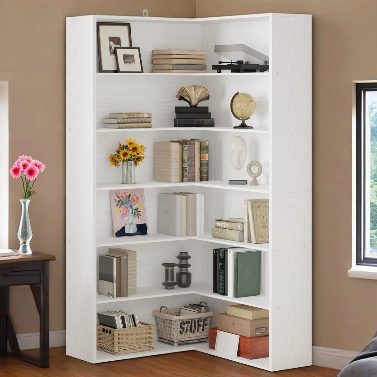 Anctor Corner Bookshelf Baffles Corner Bookcases Tiers Etagere