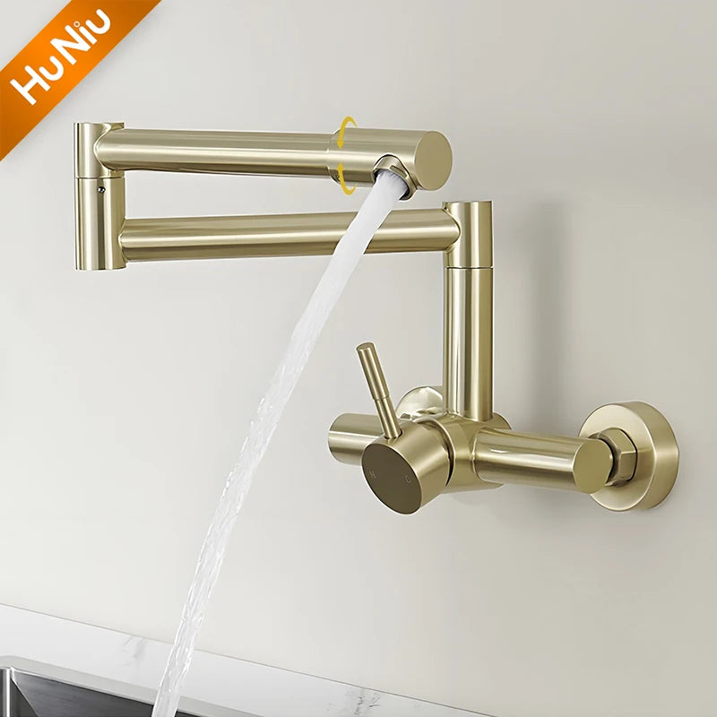 Huniu Folding Faucet Stainless Steel 304 Foldable Faucet