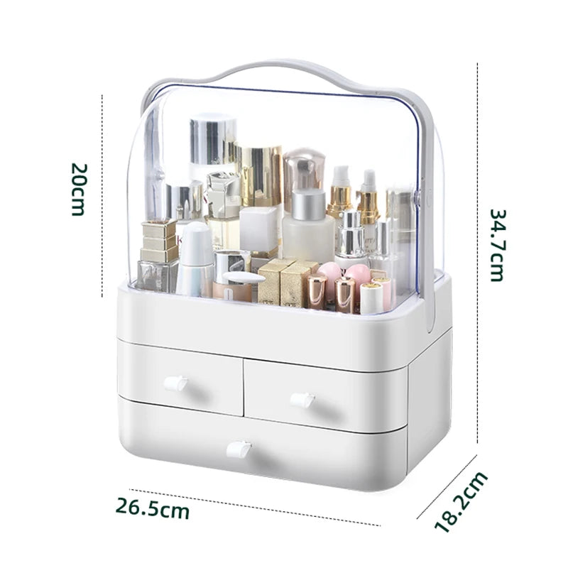 Cosmetic Organizer Countertop Organizer Dresser Lid Drawer