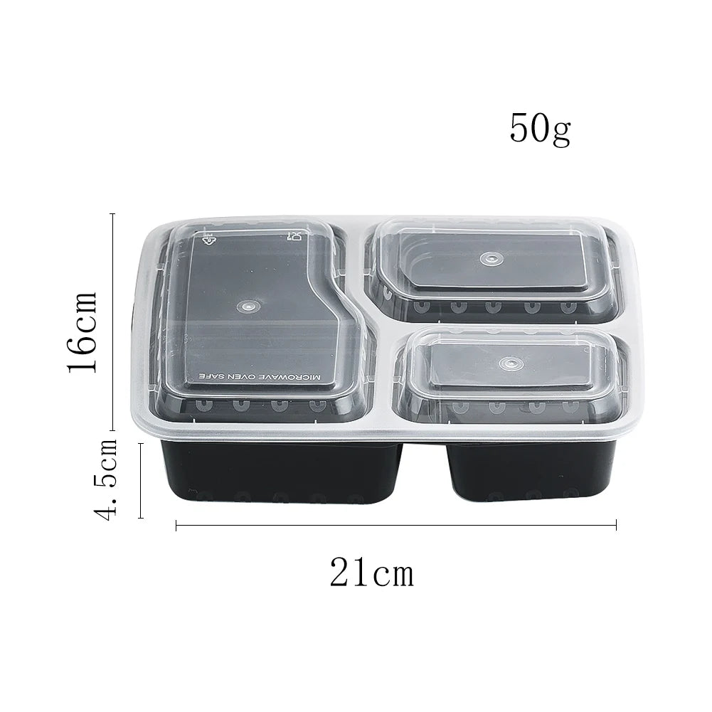 12 Pack Meal Prep Containers Compartment Food Storage