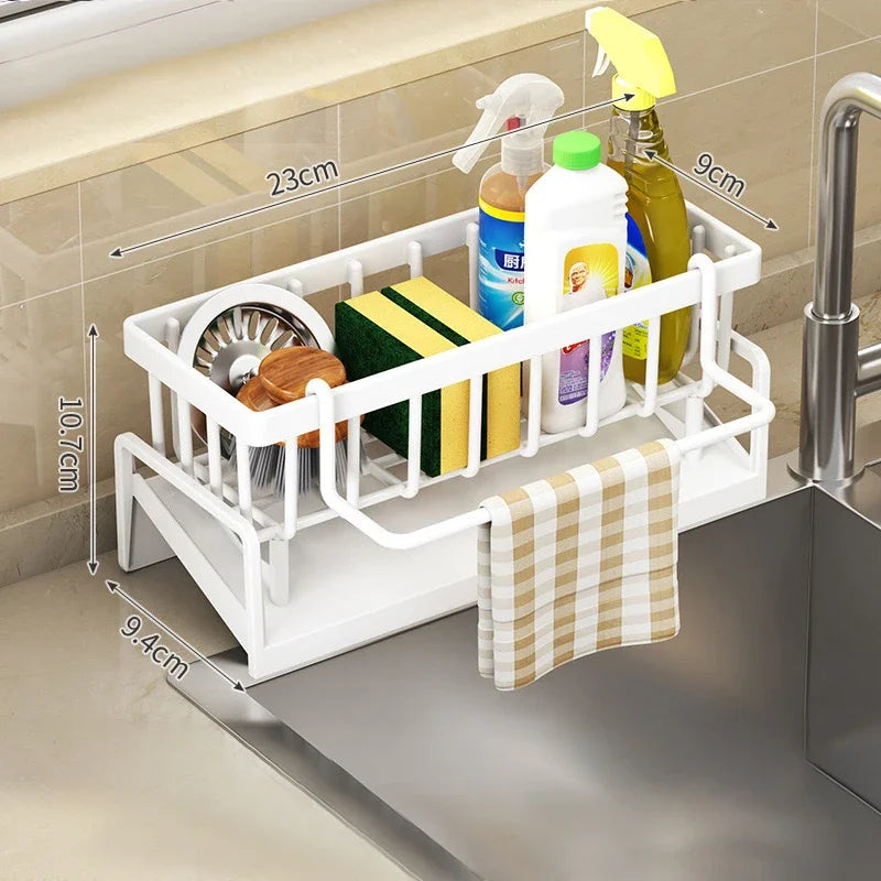 Multi-Functional Sponge Organizer Drainage & Storage Holds Dish