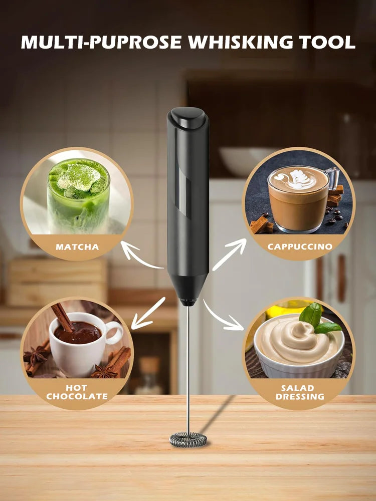 Electric Milk Foamer Coffee Whisk Mixer Mini Frother