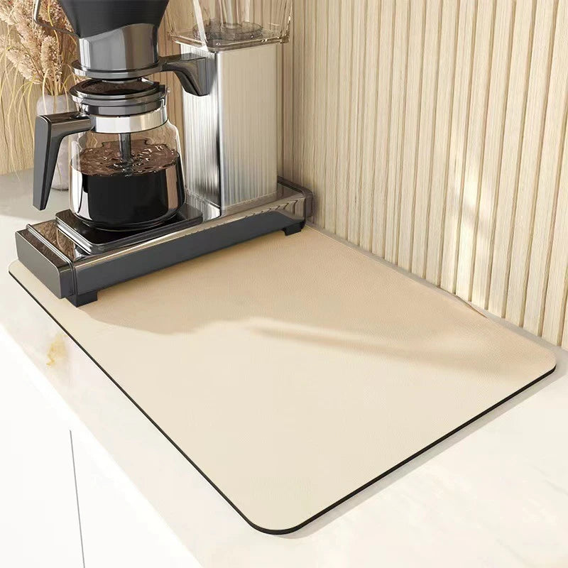 Super Absorbent Tableware Impermeable Drainage Mat Coffee Dish