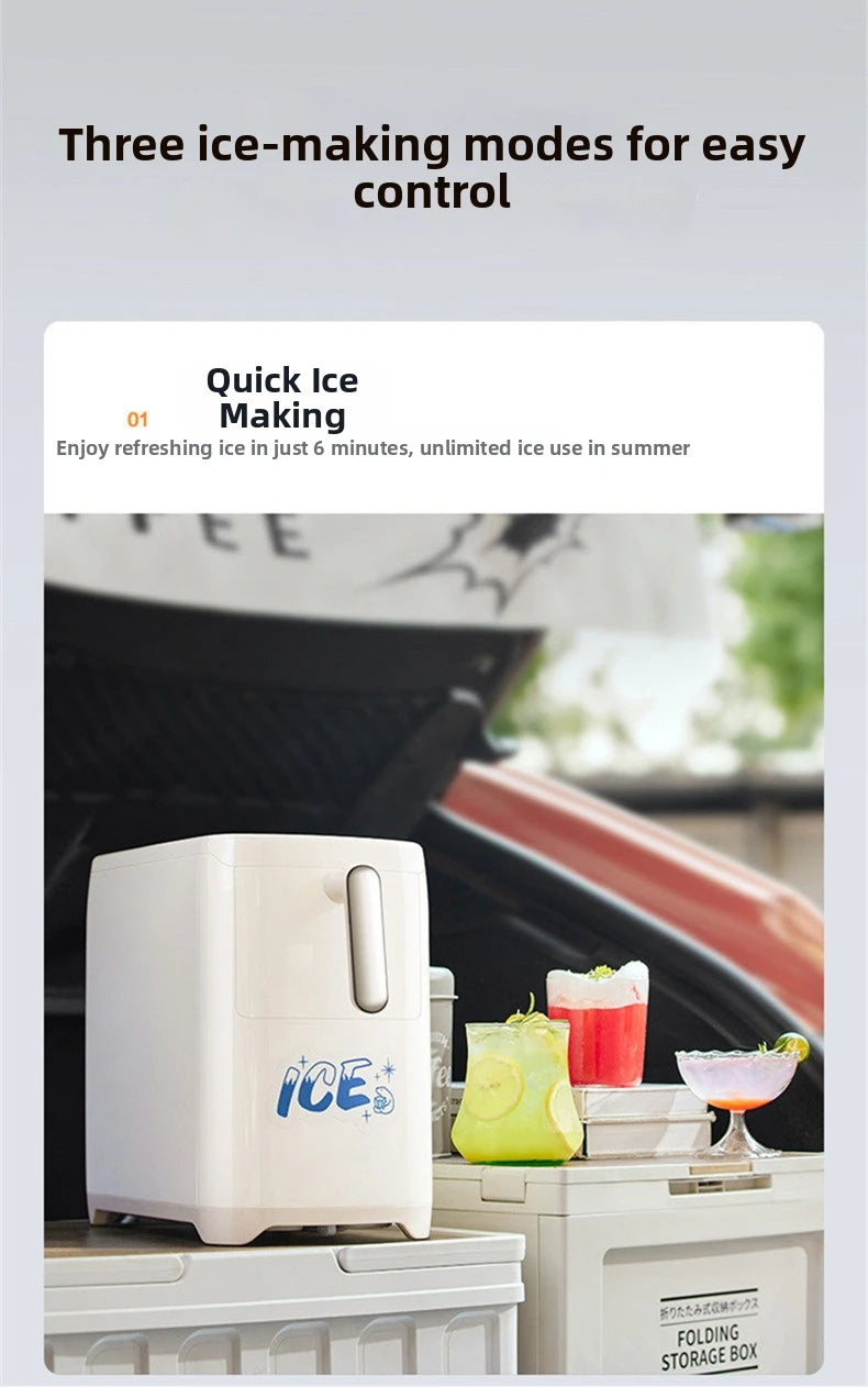 Mini Ice Maker Machine Dorm Student Automatic Ice
