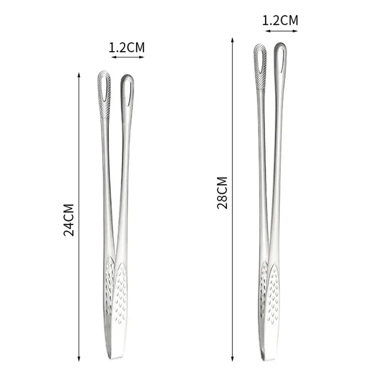Tongs Stainless Steel Barbecue Tongs Clip Bbq Grill
