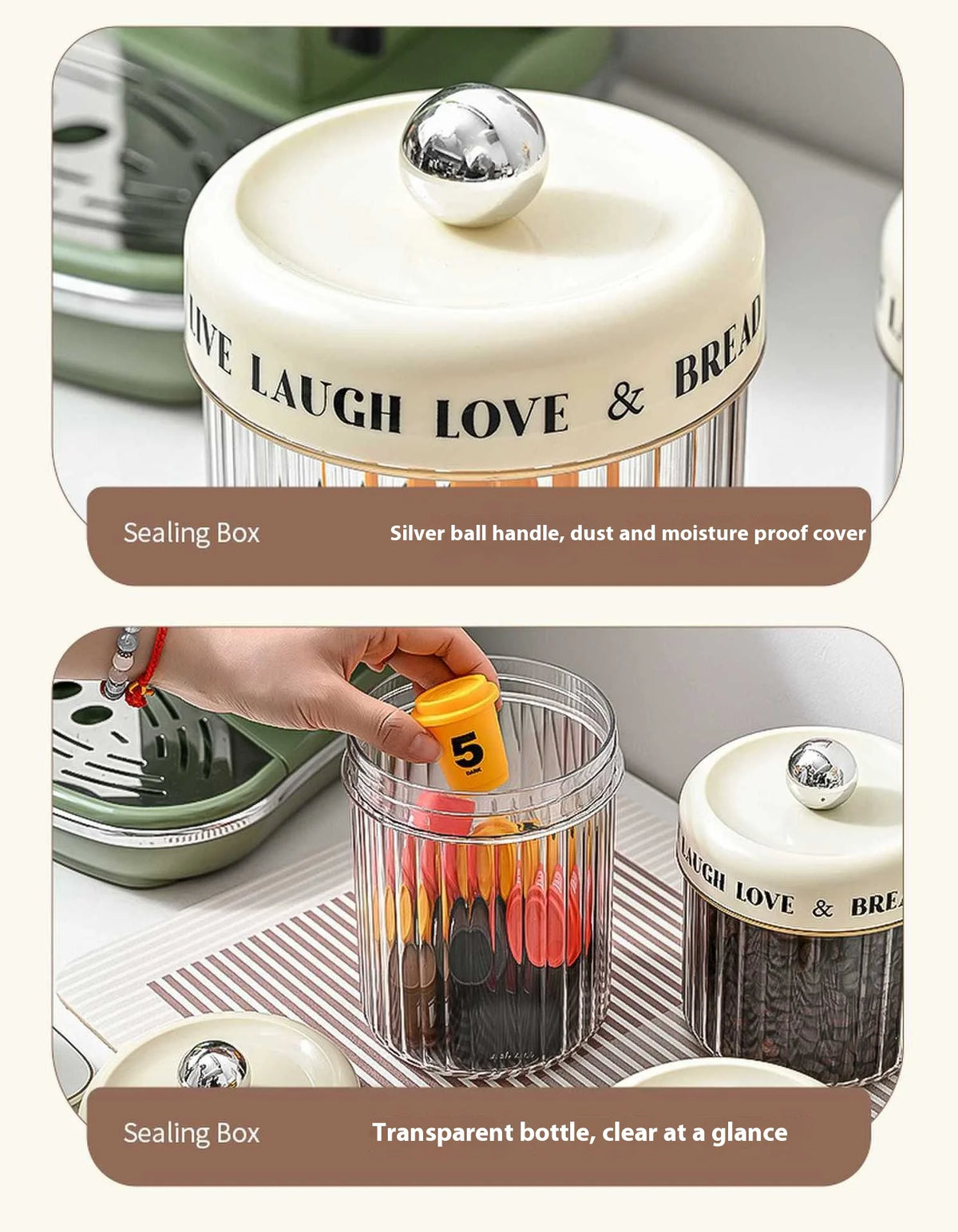 Airtight Food Storage Containers - Bpa-Free Canisters Grains/Dry