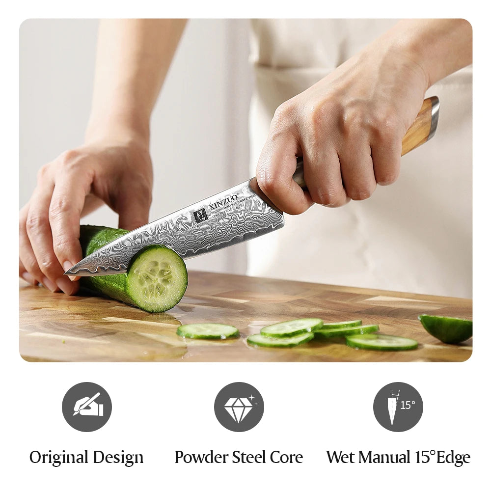 Xinzuo In Utility Knife Steel Japanese 14cr14movnb Powder