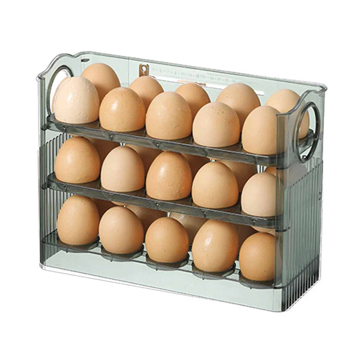 1pcs High-Capacity Multilayer Egg Storage Box Refrigerator Side