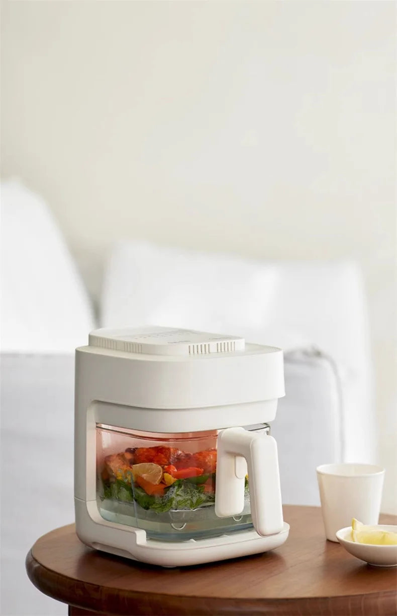 Air Fryer See-Through Glass Basket Small Non-Stick No