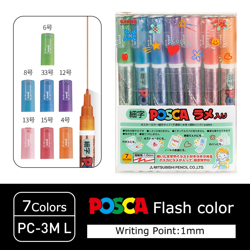 Uni Posca Full Marker Pen Storage Bag Pc-1m
