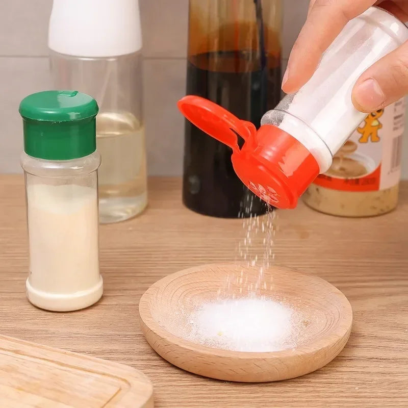 Clear Spices Bottle Salt Pepper Shakers Plastic Barbecue