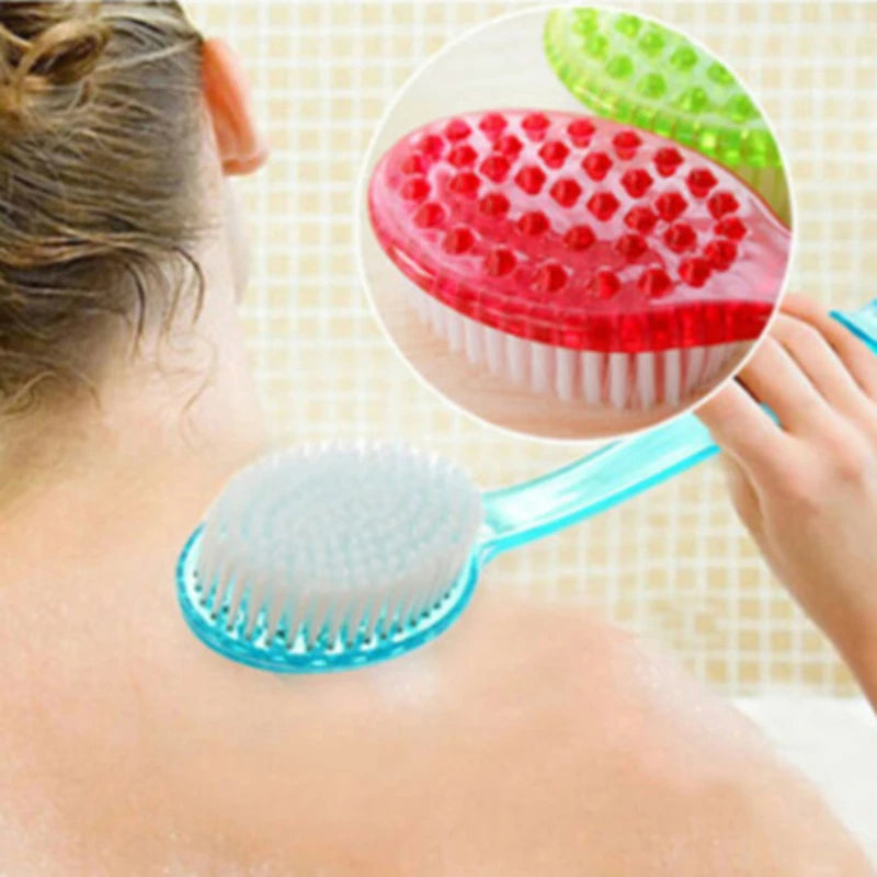 1pc Long Handle Bath Brush Soft Hair Bath