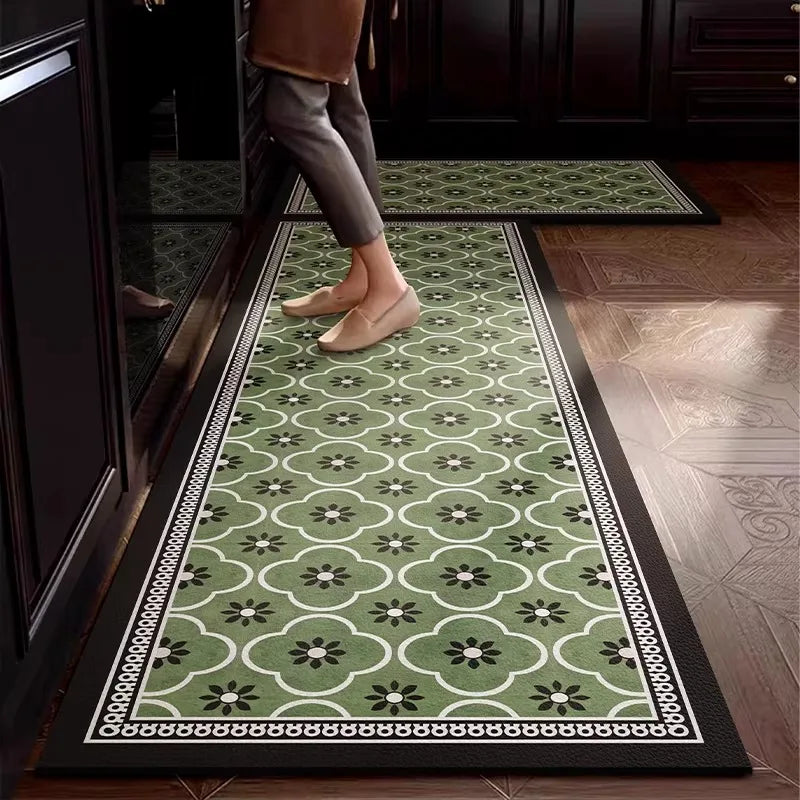Floor Mat Long Rug Waterproof Non-Slip Pvc Leather