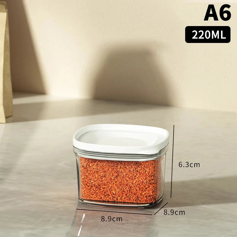 Airtight Sealed Plastic Food Storage Box Transparent Cereal