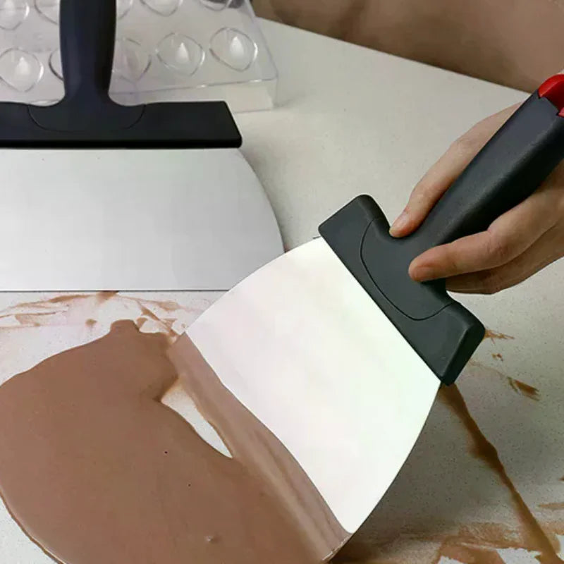 Coating Spatula Chocolate Scraper Stainless Steel Dough Scraper