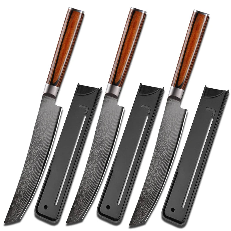 Damascus Steel Japanese Chef Knife Meat Cleaver Slicing