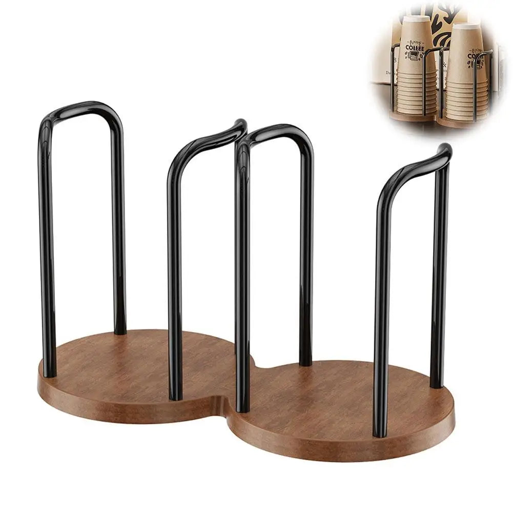 Disposable Cup Holder Desktop Paper Cup Dispenser Storage