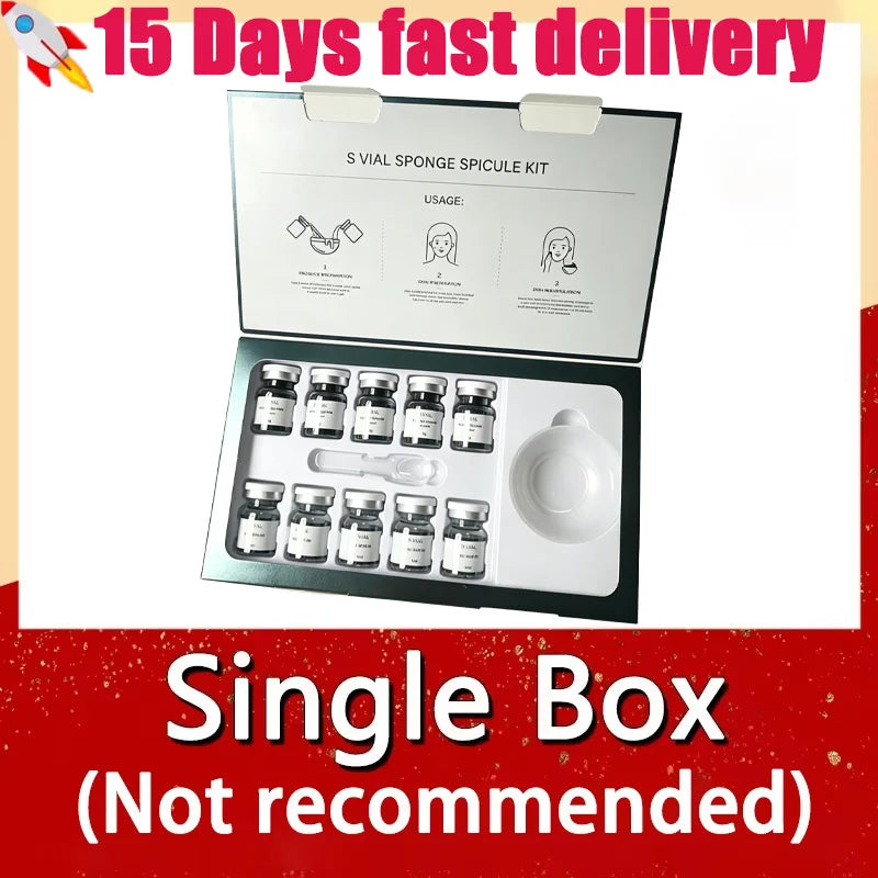 Vial Sponge Spicule Bio-Microcrystalline Kit Clean Pores Coarse