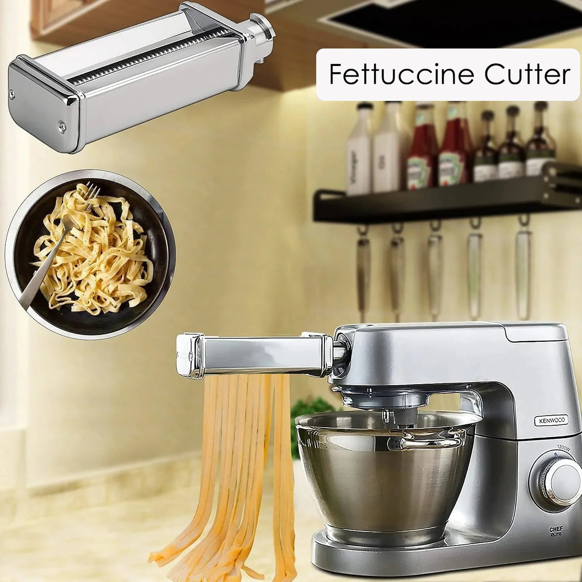 Noodle Attachment Kenwood Lasagne Pasta Roller Fettuccine Cutter
