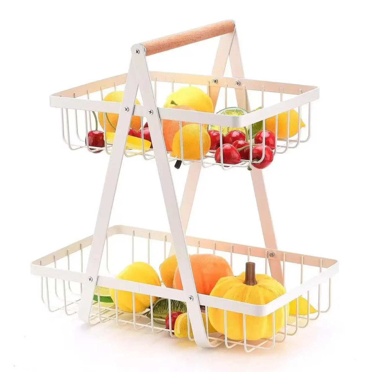 2/3 Tiers Countertop Fruit Basket Fruit Bowle Basket