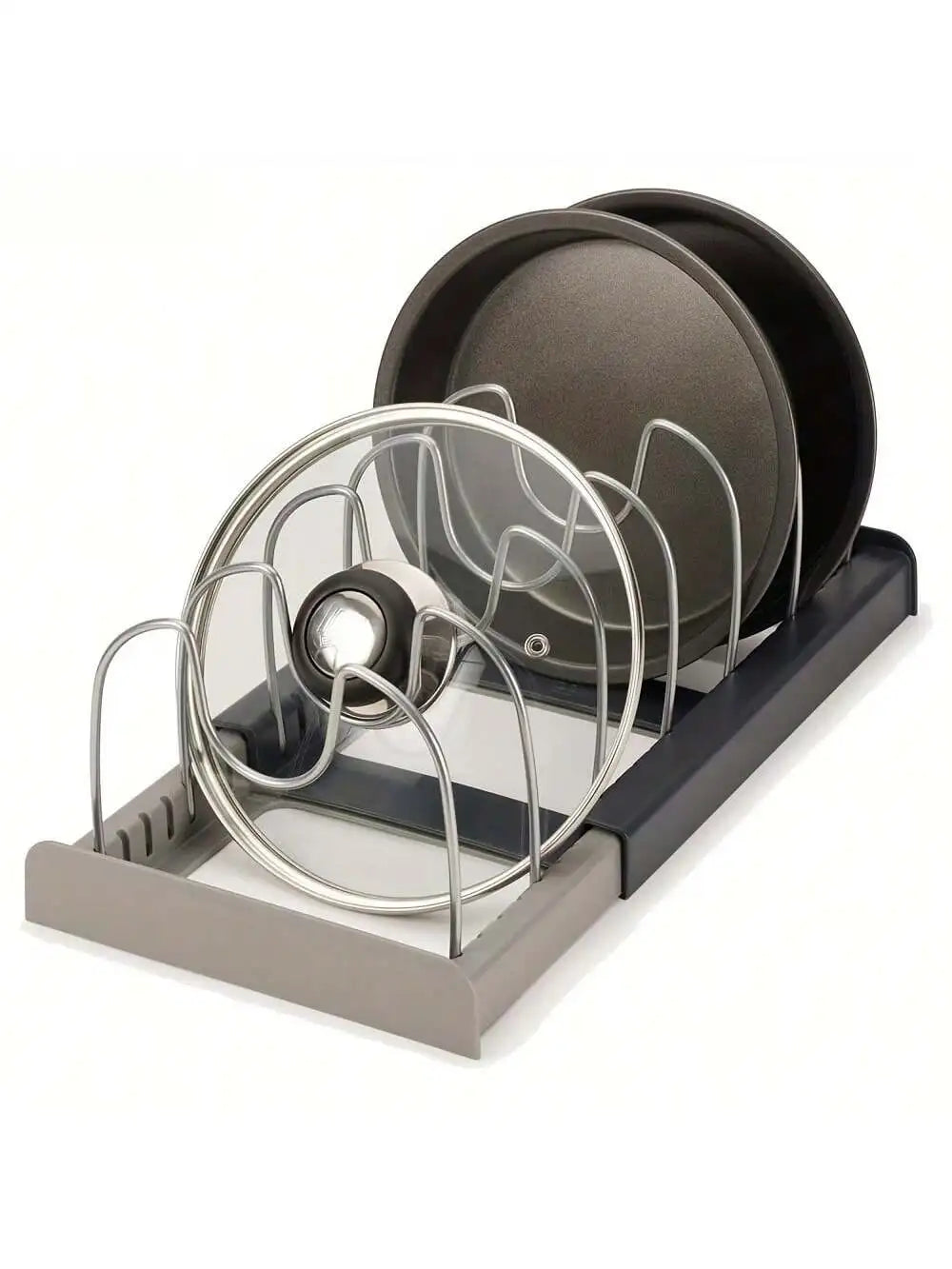 Expandable Pans Organizer Rack Cabinet Pan Rack Drawer