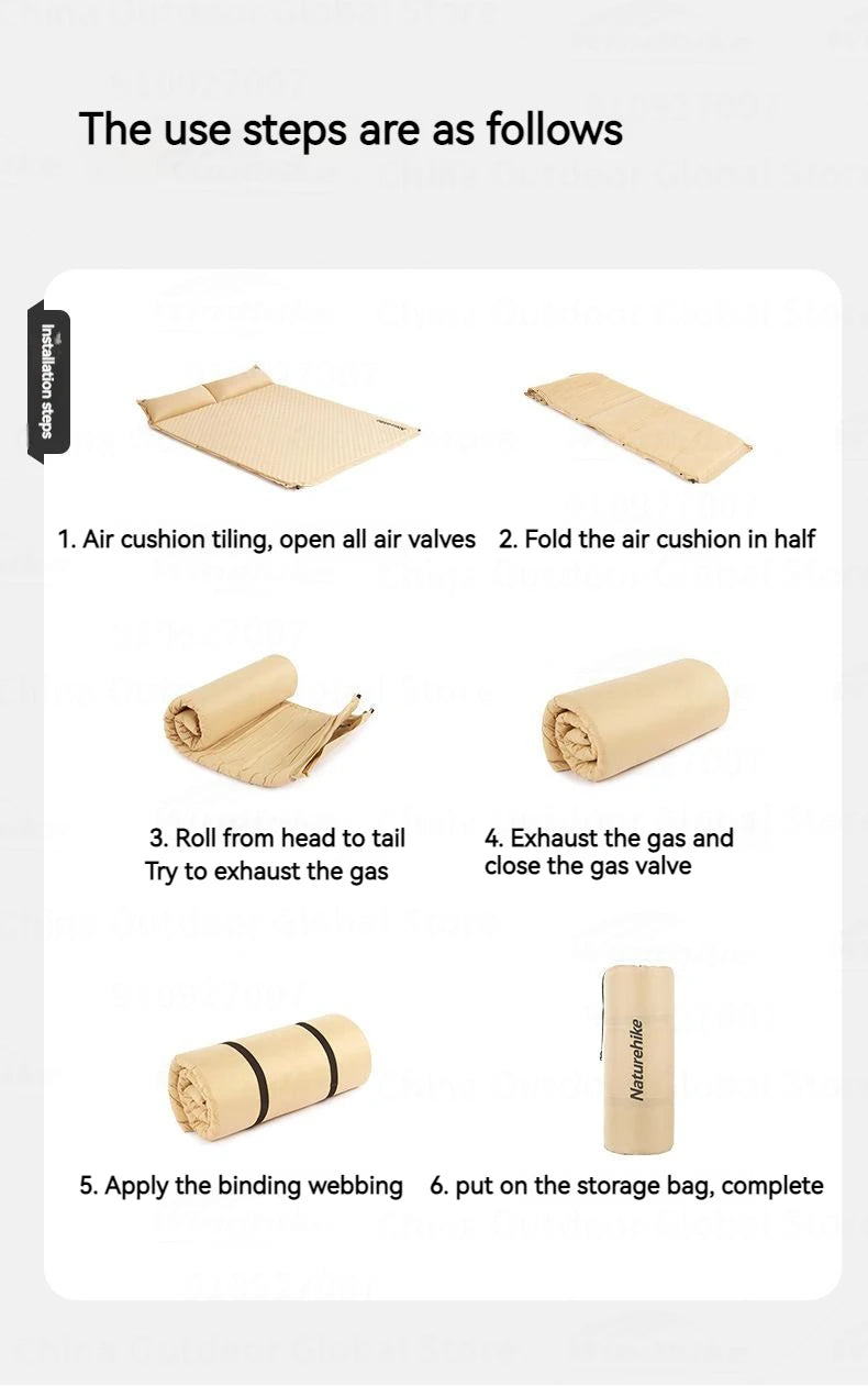 Naturehike Inflating Camping Mat Inflatable Sleeping Pad Air