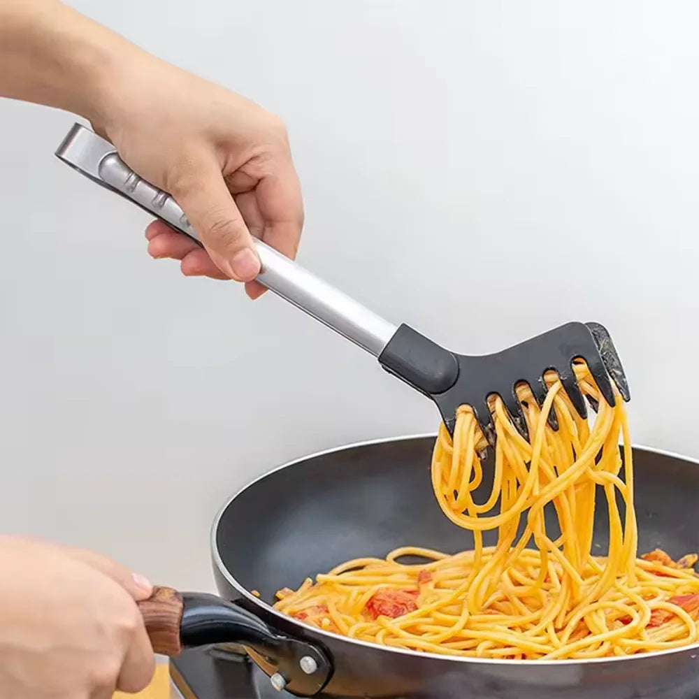 Spaghetti Clip Anti-Scalding Handle Silicone Noodle Tongs